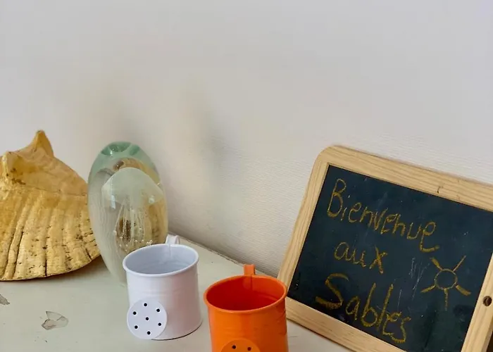 公寓 Bel Appartement, 20m De La - Cour Privee 莱萨布勒-多洛讷